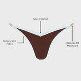 The Belinha Bikini Brief in Ice Cocoa