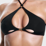 The Soraia Bikini Top in Black