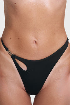The Soraia Bikini Brief in Jet Black