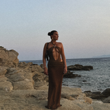 The Athena Dress in Cocoa