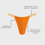 The Aurora Bikini Brief in Orange