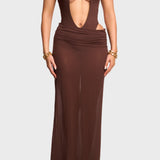 The Athena Dress in Cocoa