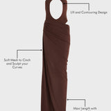 The Athena Dress in Cocoa