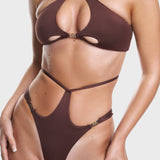 Soraia Bikini Top in Cocoa