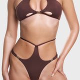 Soraia Bikini Top in Cocoa