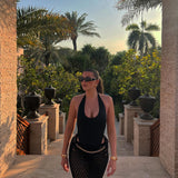 Sunset Serenity Swimsuit in Black