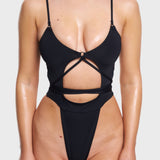 Stay Salty Swimsuit in Black