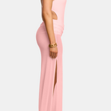 The Athena Dress with Detachable Skirt in Pink