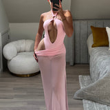 The Athena Dress with Detachable Skirt in Light Pink