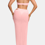 The Athena Dress with Detachable Skirt in Pink