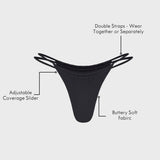 Aurora Bikini Brief in Black