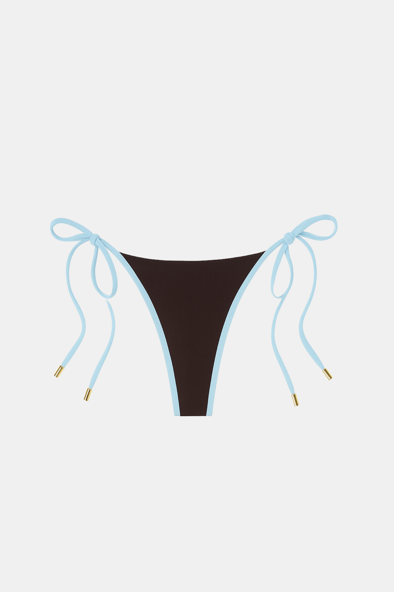 The Tie Side Bikini Brief in Ice Cocoa
